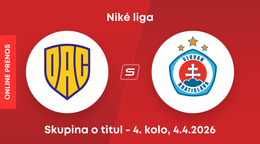 FC DAC Dunajská Streda - ŠK Slovan Bratislava: ONLINE prenos zo zápasu 4. kola skupiny o titul Niké ligy.