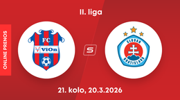 FC ViOn Zlaté Moravce - ŠK Slovan Bratislava B: ONLINE prenos zo zápasu 21. kola II. ligy.