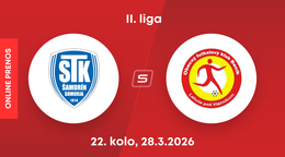FC ŠTK 1914 Šamorín - OFK Baník Lehota pod Vtáčnikom: ONLINE prenos zo zápasu 22. kola II. ligy.