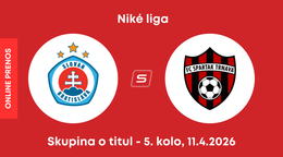 ŠK Slovan Bratislava - FC Spartak Trnava: ONLINE prenos zo zápasu 5. kola skupiny o titul Niké ligy.