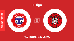 Slávia TU Košice - MŠK Púchov: ONLINE prenos zo zápasu 23. kola II. ligy.
