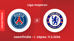 Paríž St Germain - Chelsea: ONLINE prenos zo zápasu osemfinále Ligy majstrov. 