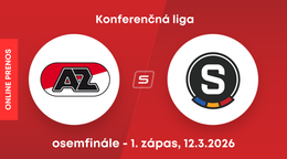 AZ Alkmaar - AC Sparta Praha: ONLINE prenos zo zápasu osemfinále Konferenčnej ligy. 