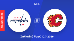 Washington Capitals - Calgary Flames: ONLINE prenos zo zápasu NHL.
 