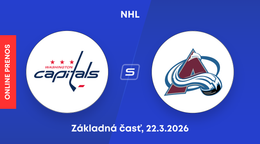 Washington Capitals - Colorado Avalanche: ONLINE prenos zo zápasu NHL.