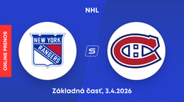 New York Rangers - Montreal Canadiens: ONLINE prenos zo zápasu NHL.