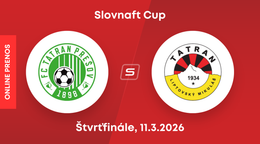 Prešov - Liptovský Mikuláš: ONLINE prenos zo zápasu štvrťfinále Slovnaft Cupu.
