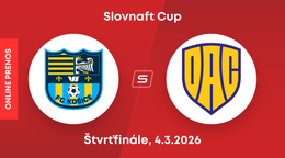 FC Košice - FC DAC 1904 Dunajská Streda: ONLINE prenos zo zápasu štvrťfinále Slovnaft Cupu.