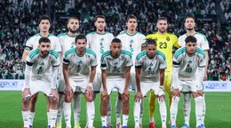 Základná zostava Alžírska v prípravnom zápase s Uruguajom v marci 2026.