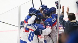 Gólová radosť hráčov Slovenska na MS U18 2026.