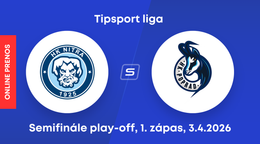 HK Nitra - HK Poprad: ONLINE prenos z 1. zápasu semifinále play-off Tipsport ligy.
