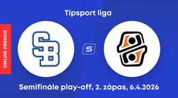 HC Slovan Bratislava - HC Košice: ONLINE prenos z 2. zápasu semifinále play-off Tipsport ligy.