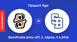 HC Košice - HC Slovan Bratislava: ONLINE prenos z 3. zápasu semifinále play-off Tipsport ligy.