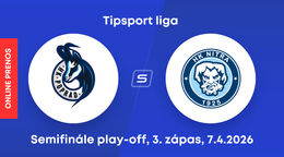 HK Poprad - HK Nitra: ONLINE prenos z 3. zápasu semifinále play-off Tipsport ligy.