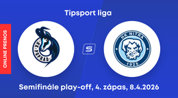 HK Poprad - HK Nitra: ONLINE prenos zo 4. zápasu semifinále play-off Tipsport ligy.