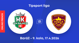 HK Skalica - HK Dukla Trenčín: ONLINE prenos z 9. kola baráže o Tipsport ligu.