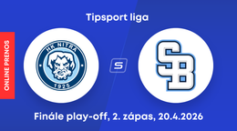 HK Nitra - HC Slovan Bratislava: ONLINE prenos z 2. zápasu finále play-off Tipsport ligy.