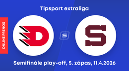 HC Dynamo Pardubice - HC Sparta Praha: ONLINE prenos zo semifinále play-off Tipsport extraligy.