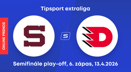 HC Sparta Praha - HC Dynamo Pardubice: ONLINE prenos zo semifinále play-off Tipsport extraligy.