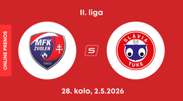 MFK Zvolen - Slávia TU Košice: ONLINE prenos zo zápasu 28. kola II. ligy.
