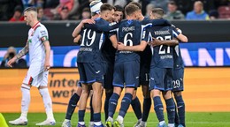 Hoffenheim oslavuje gól. 