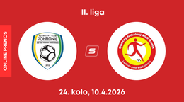 FK Pohronie - OFK Baník Lehota pod Vtáčnikom: ONLINE prenos zo zápasu 24. kola II. ligy.