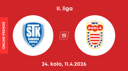 FC ŠTK 1914 Šamorín - MFK Dukla Banská Bystrica: ONLINE prenos zo zápasu 24. kola II. ligy.