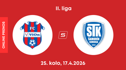 FC ViOn Zlaté Moravce - FC ŠTK 1914 Šamorín: ONLINE prenos zo zápasu 25. kola II. ligy.