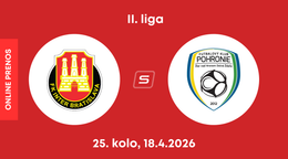 FK Inter Bratislava - FK Pohronie: ONLINE prenos zo zápasu 25. kola II. ligy.