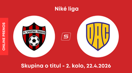 FC Spartak Trnava - FC DAC Dunajská Streda: ONLINE prenos zo zápasu 2. kola skupiny o titul Niké ligy.