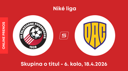 FK Železiarne Podbrezová - FC DAC Dunajská Streda: ONLINE prenos zo zápasu 6. kola skupiny o titul Niké ligy.