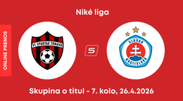 FC Spartak Trnava - ŠK Slovan Bratislava: ONLINE prenos zo zápasu 7. kola skupiny o titul Niké ligy.