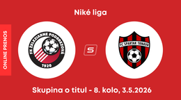 FK Železiarne Podbrezová - FC Spartak Trnava: ONLINE prenos zo zápasu 8. kola skupiny o titul Niké ligy.