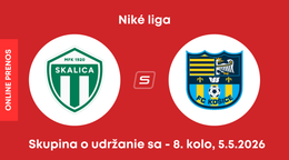 MFK Skalica - FC Košice: ONLINE prenos zo zápasu 8. kola skupiny o udržanie sa v Niké lige.