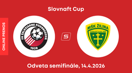 FK Železiarne Podbrezová - MŠK Žilina: ONLINE prenos z odvetného zápasu semifinále Slovnaft Cupu.