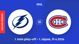 Tampa Bay Lightning - Montreal Canadiens: ONLINE prenos zo zápasu 1. kola play-off NHL.