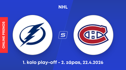 Tampa Bay Lightning - Montreal Canadiens: ONLINE prenos z druhého zápasu 1. kola play-off NHL.
