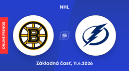 Boston Bruins - Tampa Bay Lightning: ONLINE prenos zo zápasu NHL.