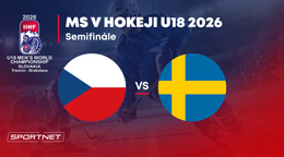 Česko - Švédsko: ONLINE prenos zo semifinále na MS v hokeji do 18 rokov 2026 (MS U18).