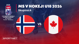 Nórsko - Kanada: ONLINE prenos zo skupiny B na MS v hokeji do 18 rokov 2026 (MS U18).