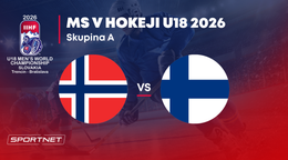 Nórsko - Fínsko: ONLINE prenos zo skupiny A na MS v hokeji do 18 rokov 2026 (MS U18).