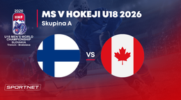 Fínsko - Kanada: ONLINE prenos zo skupiny B na MS v hokeji do 18 rokov 2026 (MS U18).