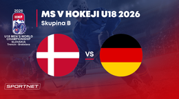 Dánsko - Nemecko: ONLINE prenos zo skupiny B na MS v hokeji do 18 rokov 2026 (MS U18).