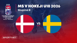Dánsko - Švédsko: ONLINE prenos zo skupiny B na MS v hokeji do 18 rokov 2026 (MS U18).