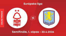Nottingham Forest - Aston Villa FC: ONLINE prenos z prvého zápasu semifinále Európskej ligy.