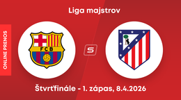 FC Barcelona - Atlético Madrid: ONLINE prenos zo zápasu štvrťfinále Ligy majstrov. 