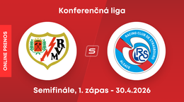 Rayo Vallecano - Racing Štrasburg: ONLINE prenos z prvého zápasu semifinále Konferenčnej ligy.