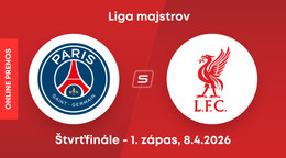 Paríž Saint-Germain - Liverpool FC: ONLINE prenos zo zápasu štvrťfinále Ligy majstrov. 