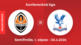 Šachtar Doneck - Crystal Palace: ONLINE prenos z prvého zápasu semifinále Konferenčnej ligy.