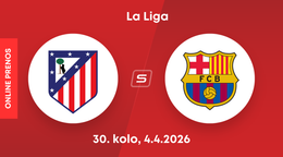 Atlético Madrid - FC Barcelona: ONLINE prenos z 30. kola La Ligy.